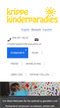 Mobile Screenshot of krippekinderparadies.ch